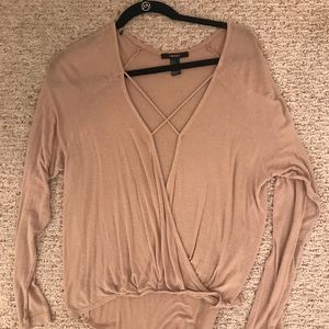 Tan Long Sleeve Top